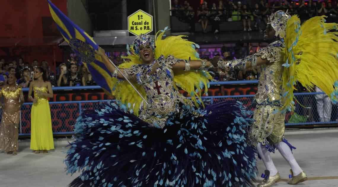 Tuiuti foi a quarta escola a desfilar na Sapuca&iacute; neste domingo