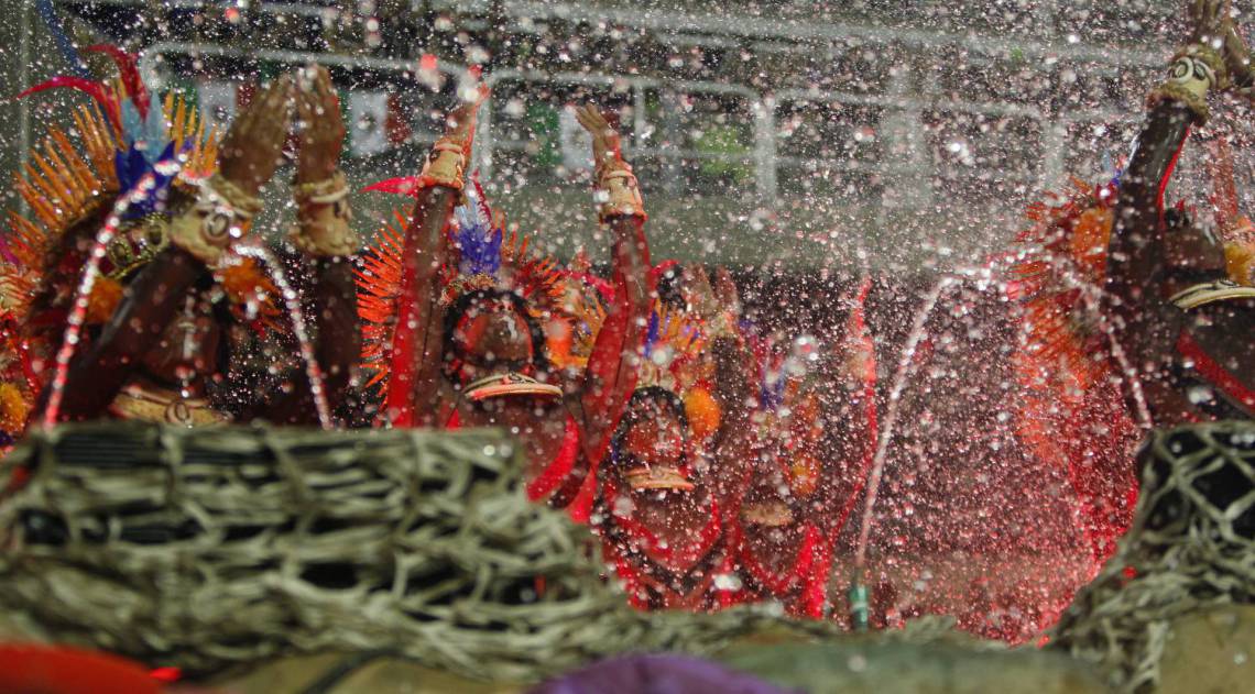 Grande Rio foi a quinta escola a desfilar neste domingo