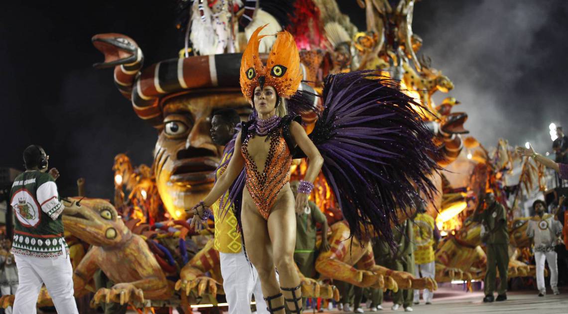 Grande Rio foi a quinta escola a desfilar neste domingo