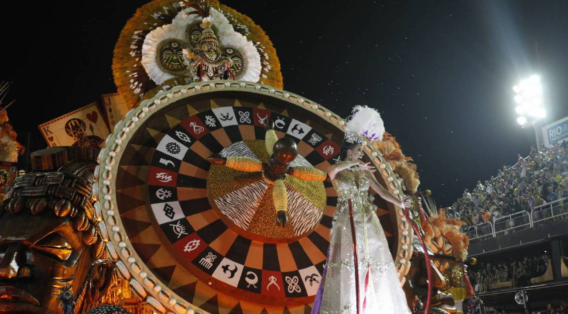 Grande Rio foi a quinta escola a desfilar neste domingo