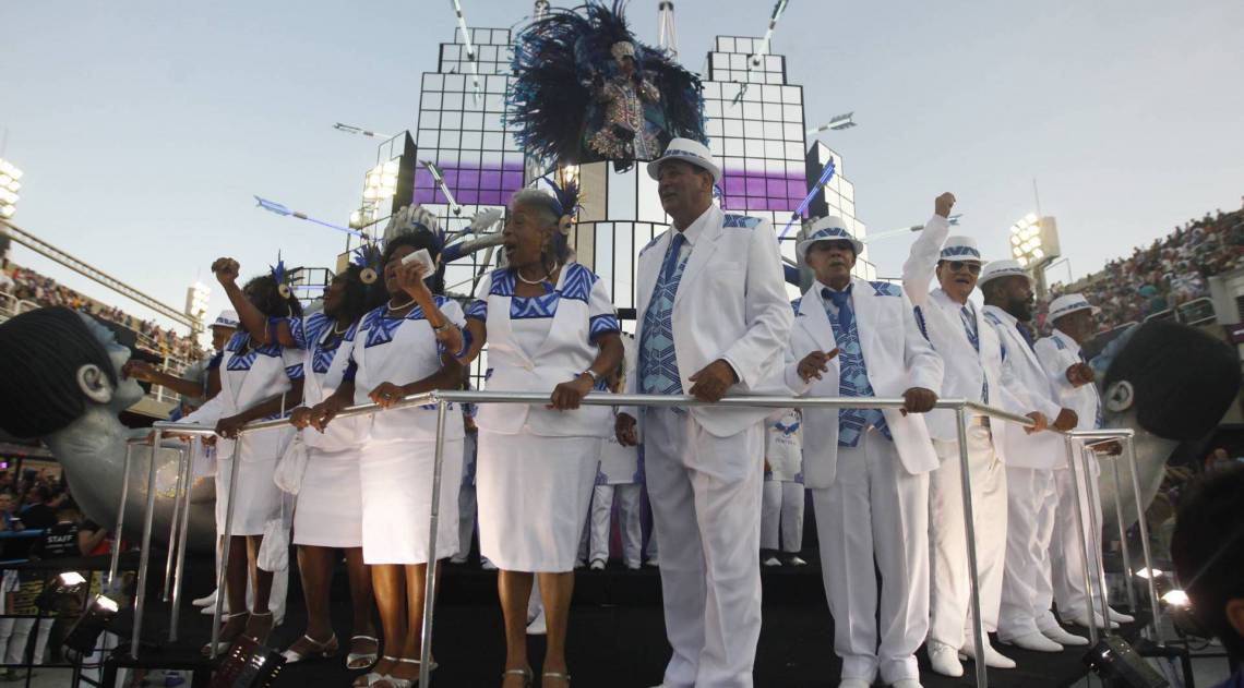 Desfile da Escola de Samba do Grupo Especial, G.R.E.S Portela, no Sambódromo da Marquês de Sapucaí, no centro da cidade do Rio de Janeiro neste domingo (24). Foto: Luciano Belford/Agencia O Dia