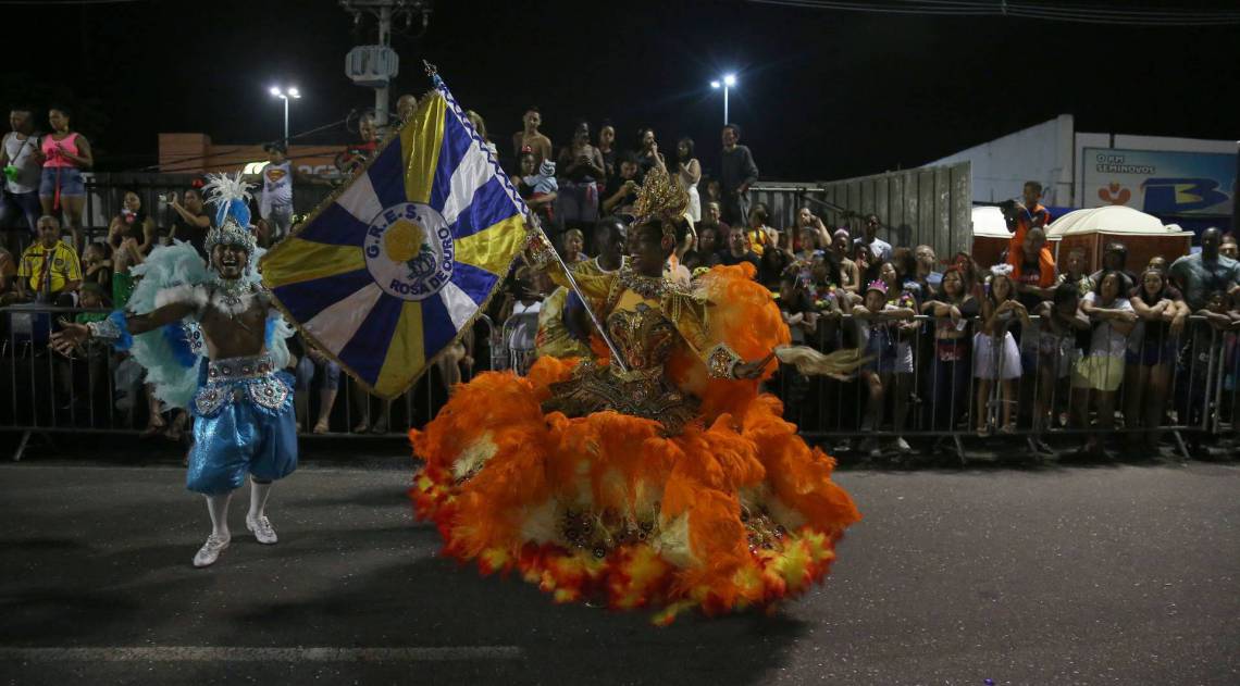 Rio,23/02/2020-CAMPINHO, Carnaval 2020, Intendente Margalhaes. Carnaval na Zona Norte, na foto, desfile da Rosa de Ouro.Foto: Cleber Mendes/AgÃÂªncia O Dia