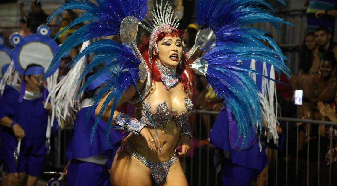 Rio,23/02/2020-CAMPINHO, Carnaval 2020, Intendente Margalhaes. Carnaval na Zona Norte na foto, desfile da Rosa de Ouro.Foto: Cleber Mendes/Agência O Dia