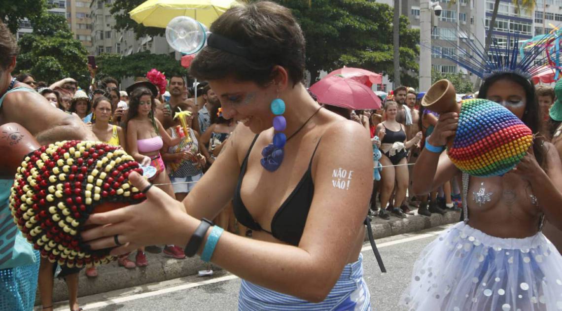 Bloco Virtual, no Leme zona sul do Rio.