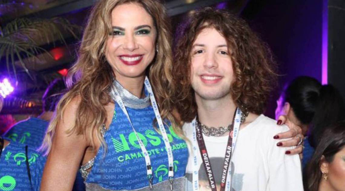 Luciana Gimenez e o filho Lucas - Leo Rocha / Agência O Dia