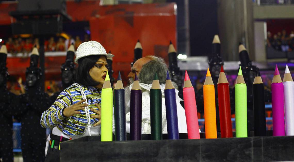 Tijuca foi a quarta escola a desfilar nesta segunda