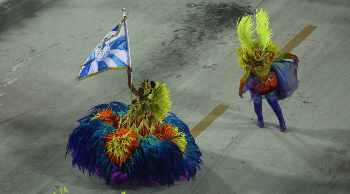 Vila Isabel foi a segunda escola a desfilar nesta segunda-feira