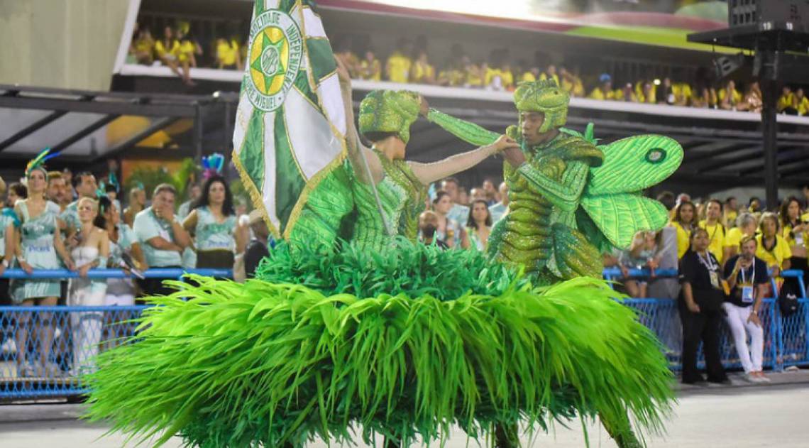Mocidade foi a penúltima escola a desfilar nesta segunda-feira