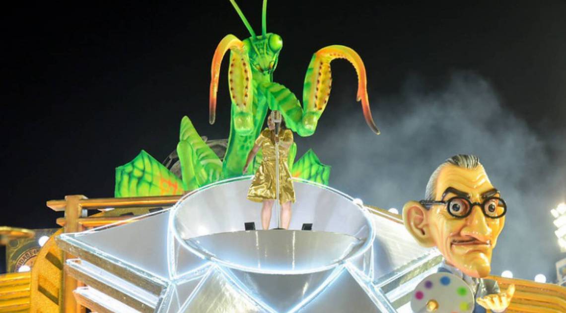 Mocidade foi a penúltima escola a desfilar nesta segunda-feira