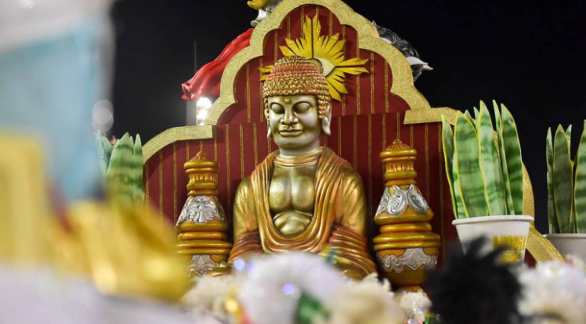 Mocidade foi a penúltima escola a desfilar nesta segunda-feira