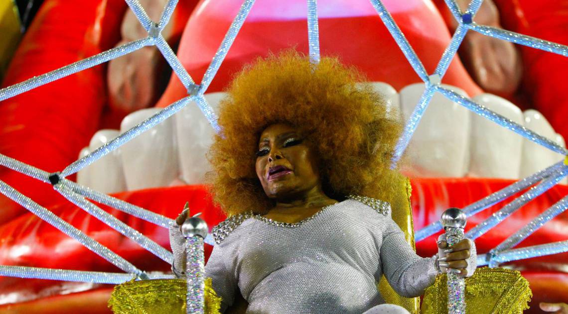 Rio de Janeiro, 25/02/2020  - Desfile da Mocidade. Na foto acima Elza Soares. Foto: Luciano Belford/Agencia O Dia