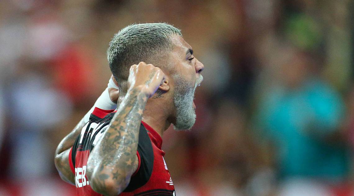 2020-02-26 - Recopa Sul-Americana -  FLAMENGO X INDEPENDIENTE DEL VALLE - Jogo de volta da final da Recopa Sul-Americana, no Maracana.Gabriel, Barbosa,  Almeida, Gabigol.  Foto: Daniel Castelo Branco / Agencia O Dia - Daniel Castelo Branco