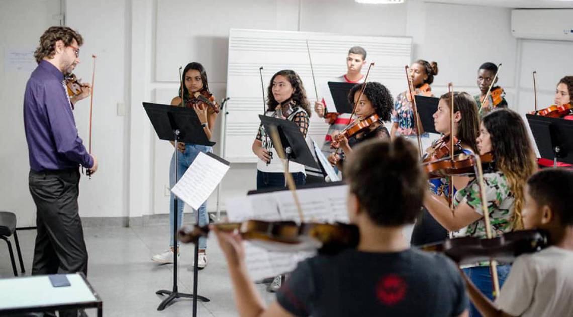 O Projeto Volta Redonda Cidade da Música está implantado em 24 escolas da Rede Municipal de Ensino - Divulgação