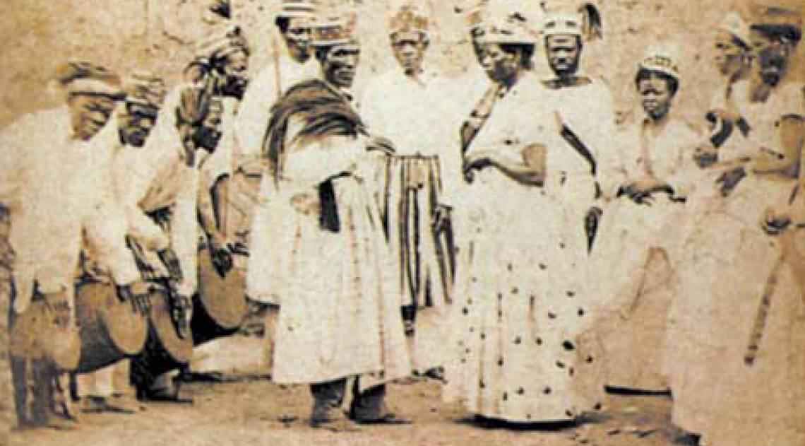 Cumcumbi fotografado na Rua da Quitanda, em 1868 - Christiano Junior