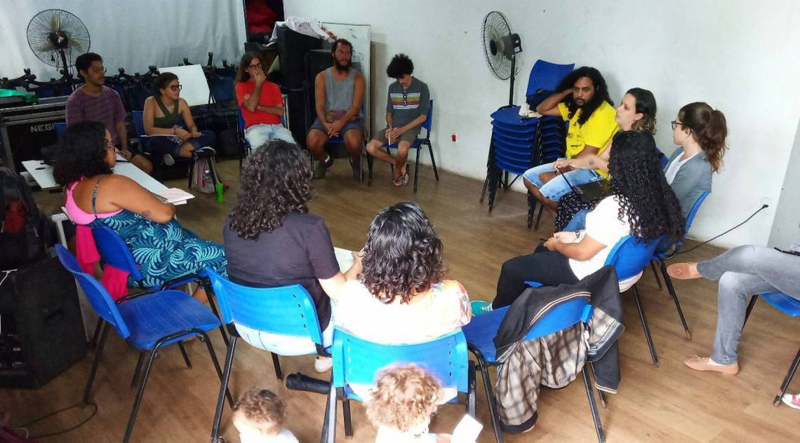 Equipe que está produzindo o filme