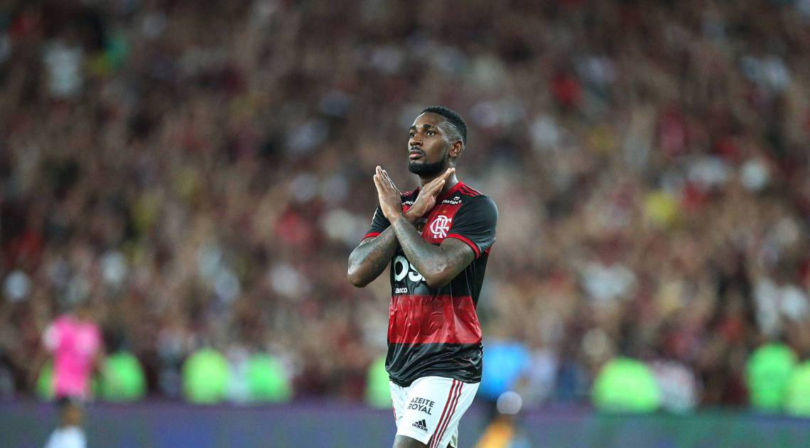 26/02/2020 - Recopa Sul-Americana -  FLAMENGO X INDEPENDIENTE DEL VALLE - Jogo de volta da final da Recopa Sul-Americana, no Maracana. Os jogadores Gerson e Rafinha. Foto: Daniel Castelo Branco / Agencia O Dia - Reginaldo Pimenta 