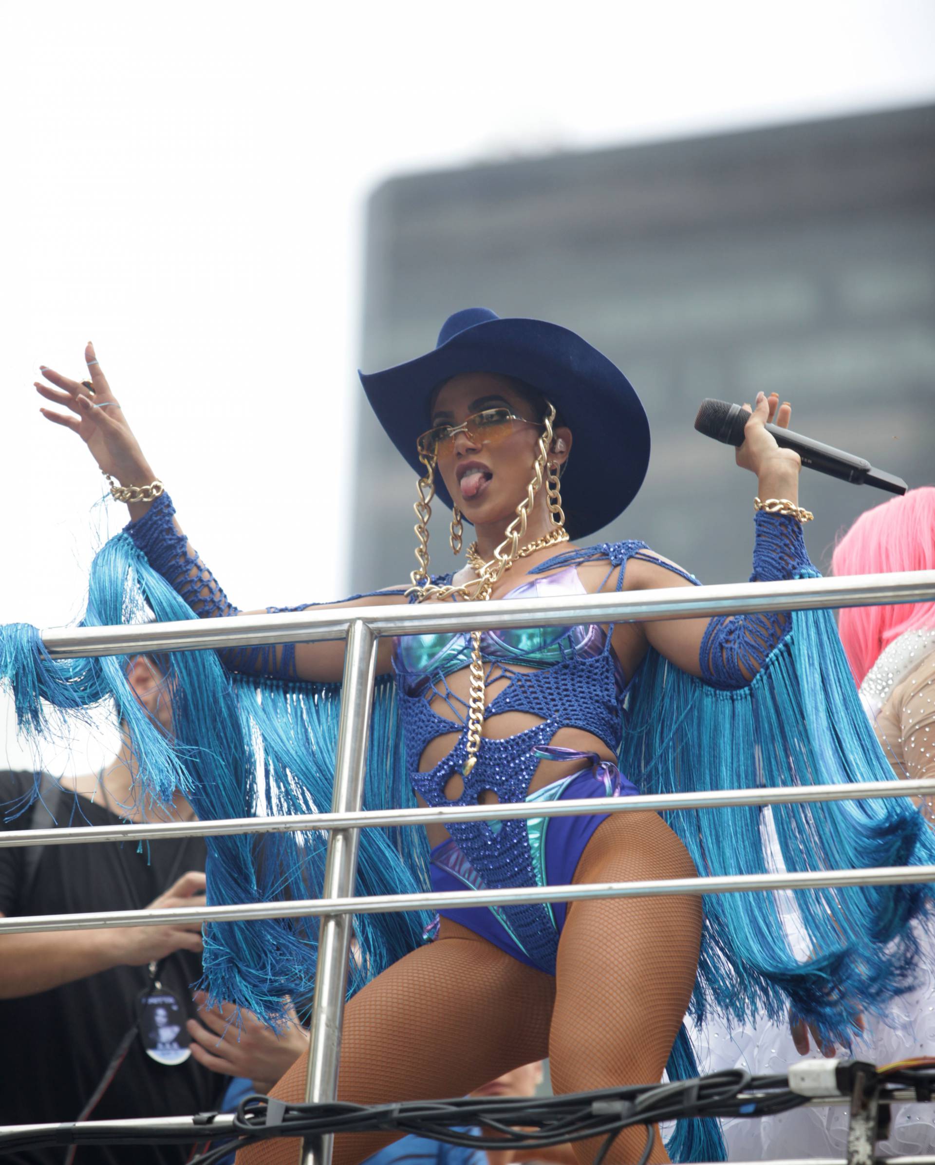 Rio, 29/02/2020  - Carnaval - Bloco da Anitta. Castelo,  Centro do Rio. Foto: Ricardo Cassiano/Agencia O Dia - Ricardo Cassiano/Agencia O Dia