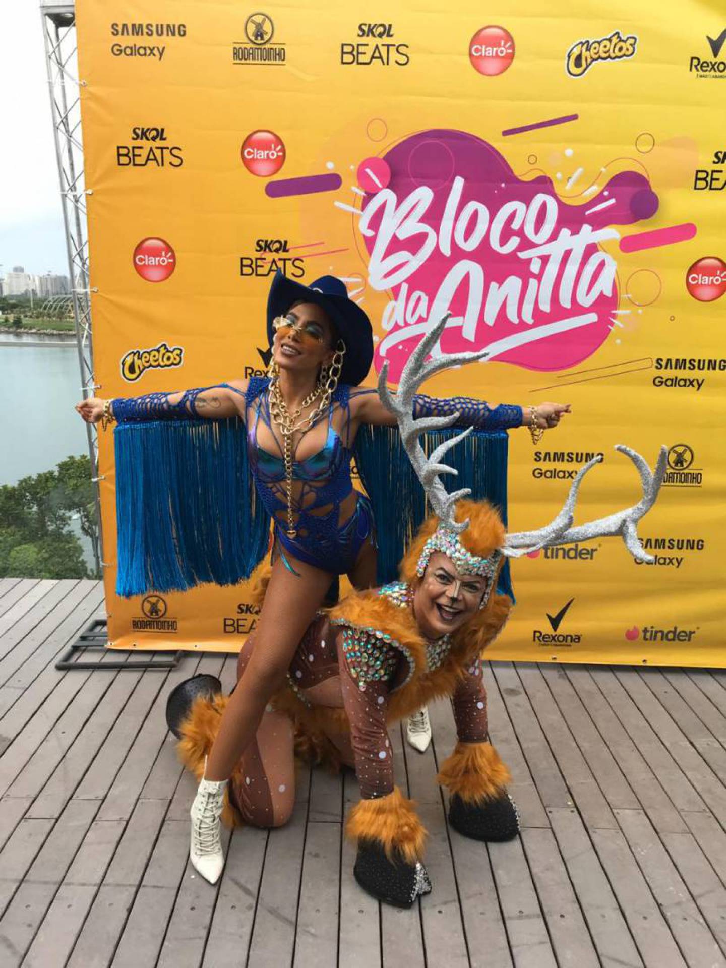 Jojo Toddynho e David do Brasil se preparam para o bloco da Anitta - Ricardo Cassiano/Agência O Dia