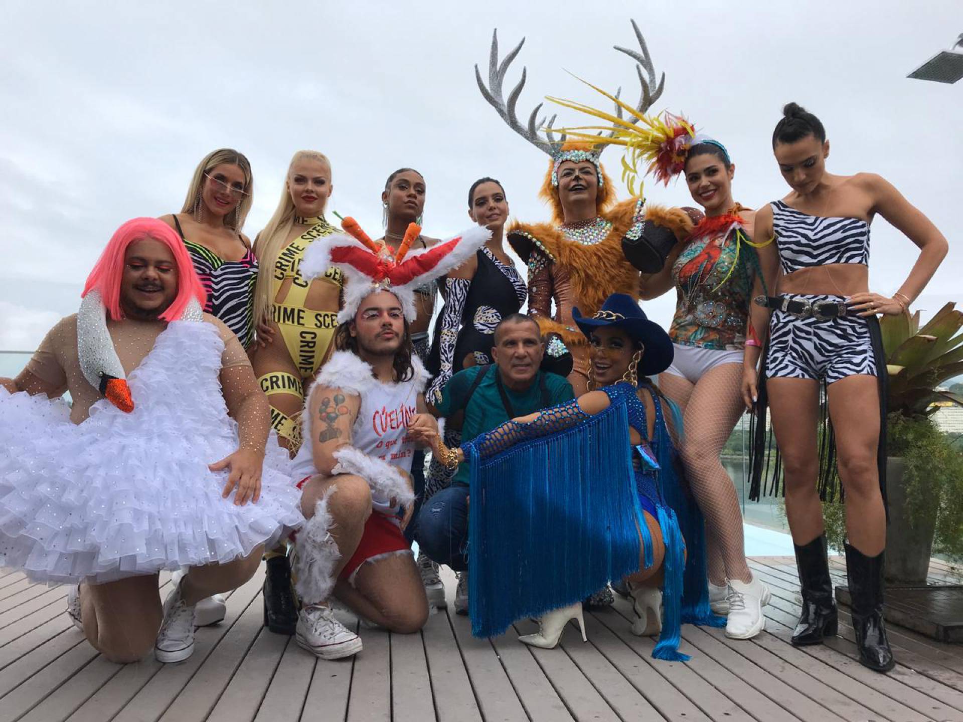 Famosos se reúnem para bloco da Anitta - Ricardo Cassiano/Agência O Dia