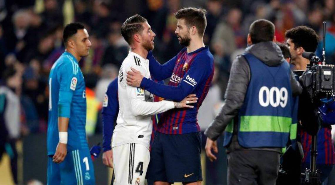 Após o clássico no Bernabéu, Piqué e Ramos trocam farpas - Divulgação