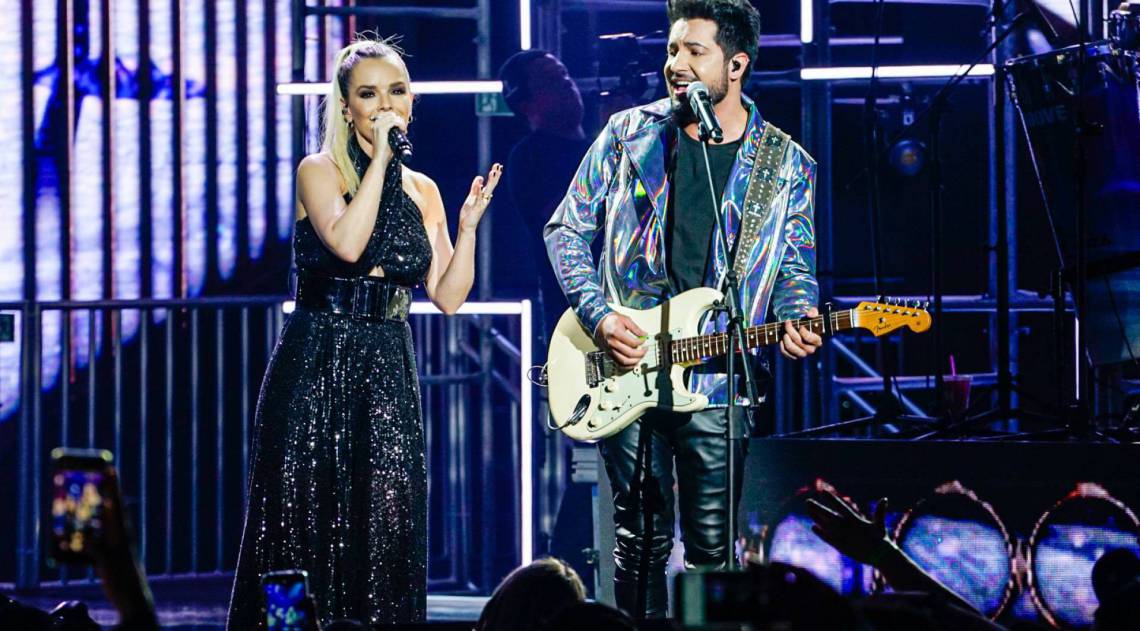 Thaeme e Thiago ao vivo em gravação de DVD - Divulgação