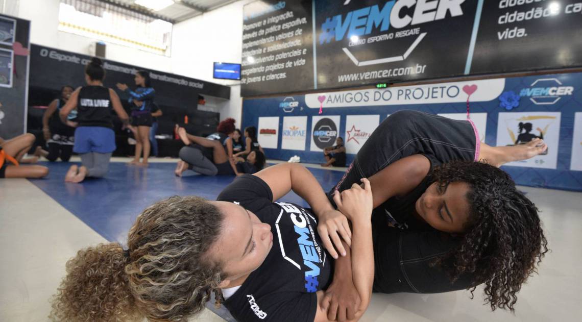 04.02.2020 - Rio de Janeiro - RJ - Projeto Vencer em São João de Meriti traz empoderamento feminino com artes marciais baixada fluminense