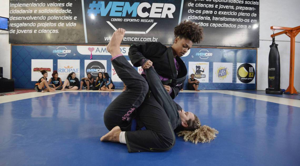 04.02.2020 - Rio de Janeiro - RJ - Projeto Vencer em São João de Meriti traz empoderamento feminino com artes marciais baixada fluminense