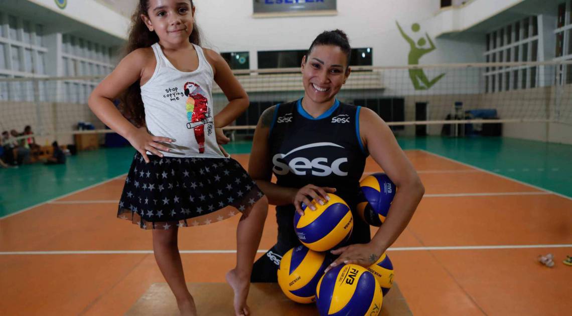 Rio, 04/03/2020, Especial com atleta do volei Tandara e sua filha Maria Clara para o dia das maes, foto de Gilvan de Souza / Agencia O Dia
