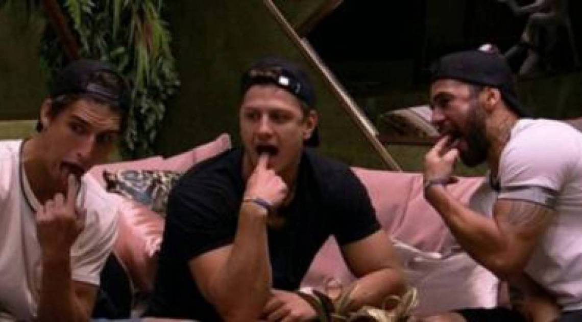 Prior, Lucas e Hadson no confinamento