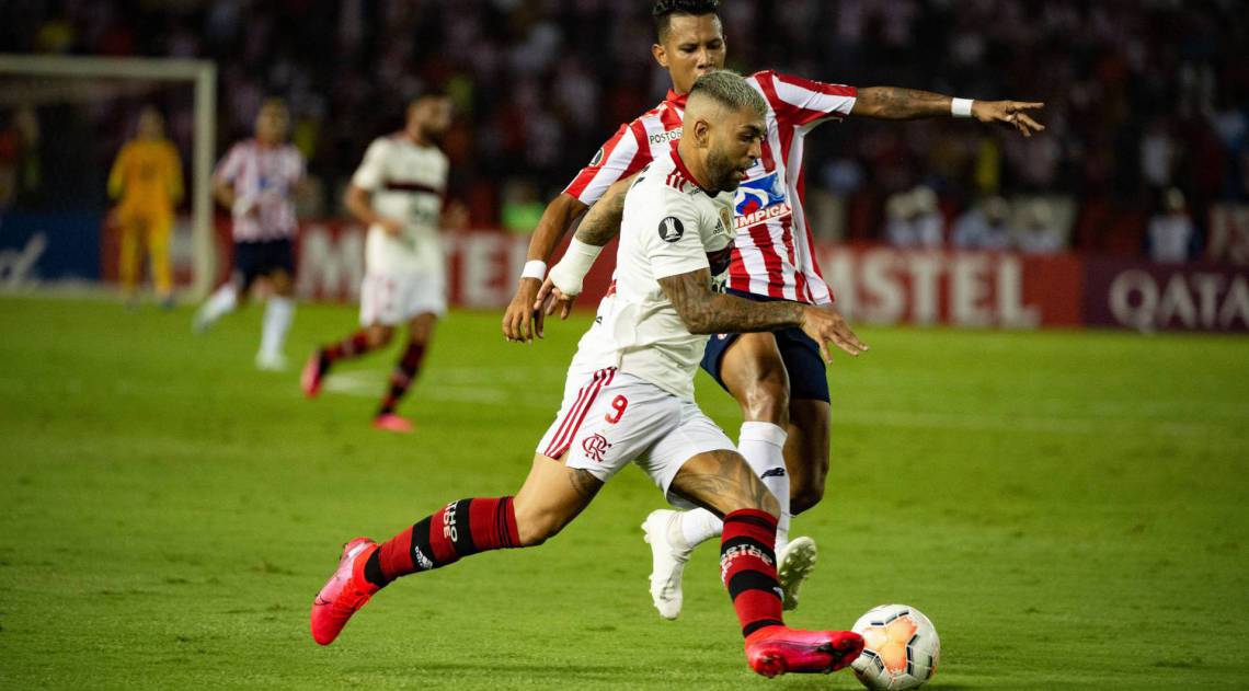 Há seis meses, Fla batia o Junior Barranquilla antes de o fantasma da covid interromper a Libertadores - Alexandre Vidal / Flamengo