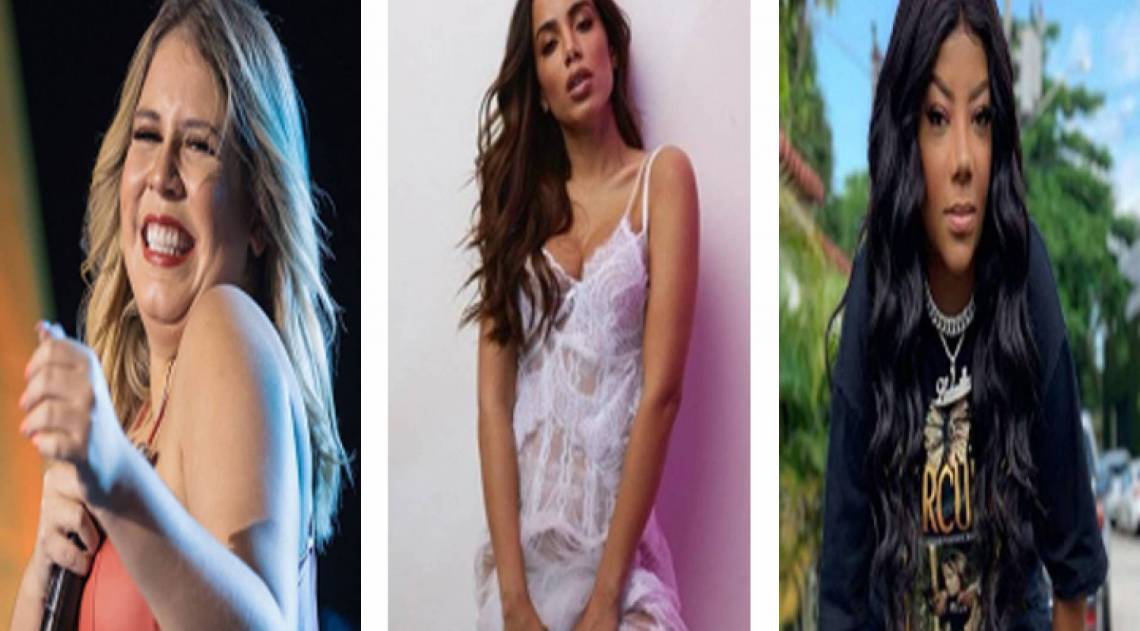 Mar&iacute;lia Mendon&ccedil;a, Anitta e Ludmilla: cantoras s&atilde;o as mais ouvidas do Brasil no ranking do Spotify - Divulgação/Reprodução Instagram