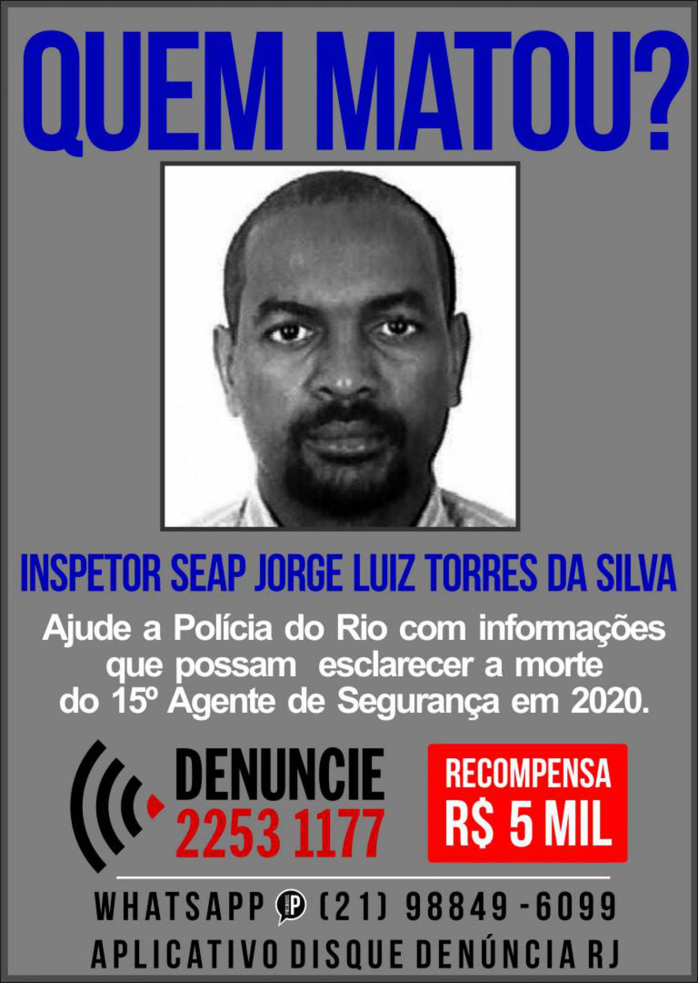 Portal busca informações que possam levar a prisão dos criminosos envolvidos na morte de agente penitenciário - Portal dos Procurados / Raphael Lima
