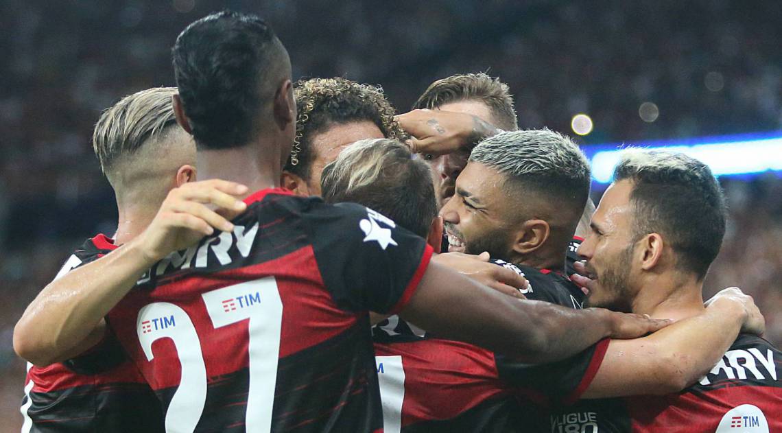 2020-03-07 - FLAMENGO X BOTAFOGO - 2A RODADA da Taca Rio no Maracana. Na foto Gabigol comemorando seu gol. Foto: Daniel Castelo Branco / Agencia O Dia