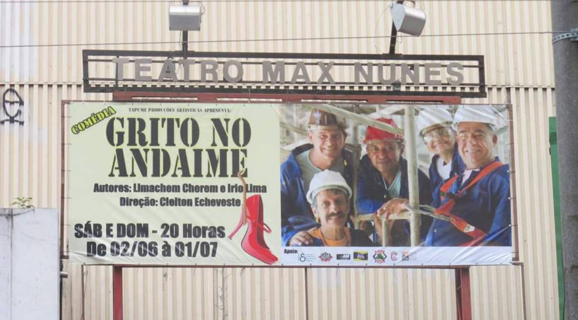 Outdoor do antigo Teatro Max Nunes: o ator Limachem Cherem lembra que peças infantis lotavam