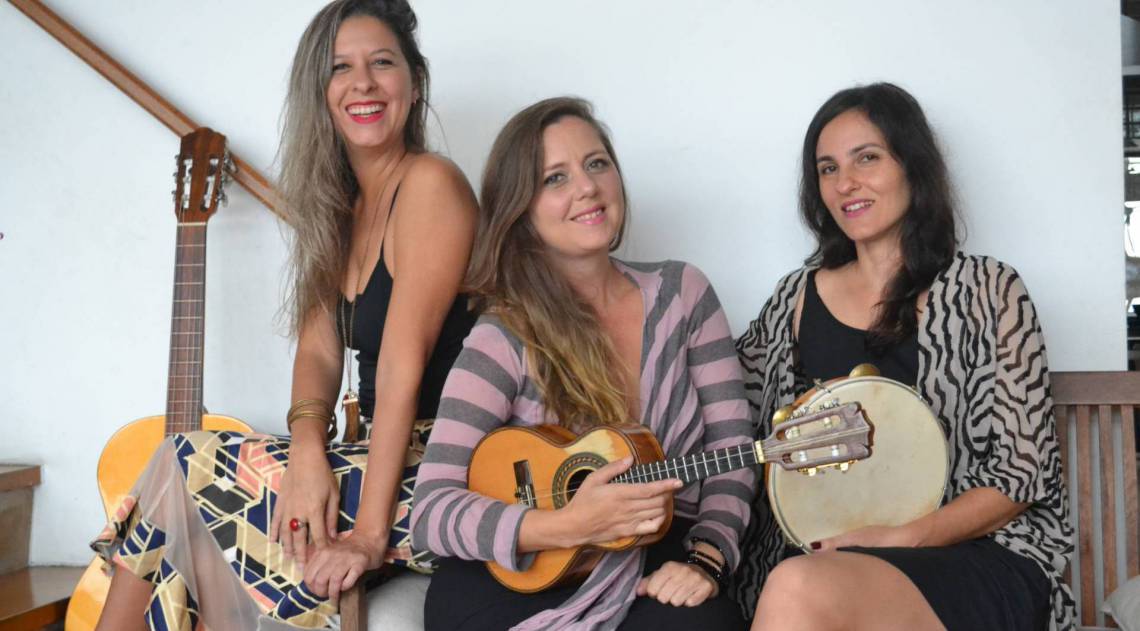 As cariocas Clarice Magalhães, Elisa Addor e Roberta Nistra mostrarão que samba também é praia das mulheres - Divulgação / FAN