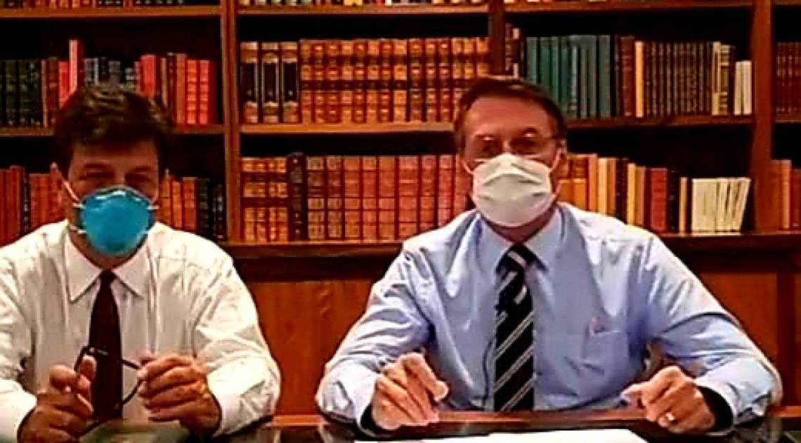 Bolsonaro e Mandetta no Facebook - Reprodução