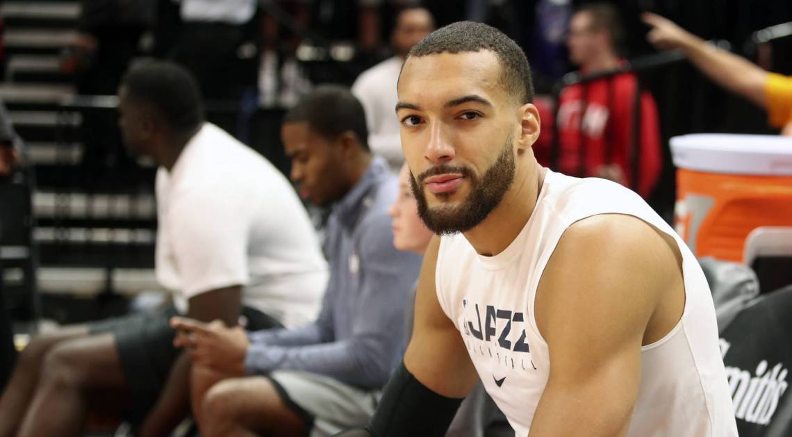 Rudy Gobert, piv&ocirc; do Utah Jazz, da NBA - AFP