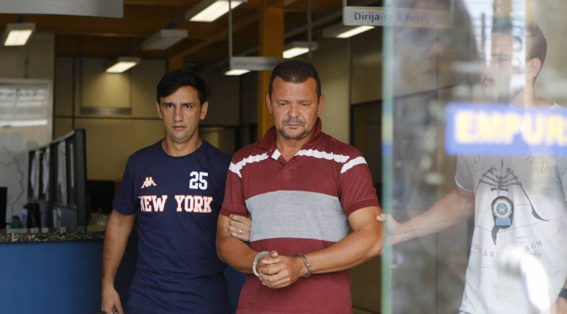 Rio de Janeiro - RJ  - 13/03/2020 - Policia prende homem que sequestrou e abusou de menina de 9 anos em Caxias. A policia prendeu nesta quinta-feira o homem apontado como o raptor e abusador de uma menina de 9 anos, sequestrada enquanto brincava na Praça do Galo, no Parque Fluminense, em Duque de Caxias, na Baixada Fluminense - na foto, Ricardo Ferreira Rabello, acusado de raptar Maria Eduarda -   Foto Reginaldo Pimenta / Agencia O Dia - Reginaldo Pimenta / Agencia O Dia