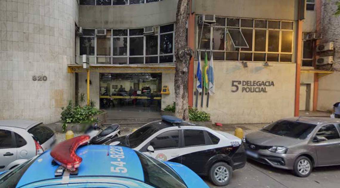 Homem foi levado para a delegacia da Gomes Freire, na Lapa  - Reprodução / Google Street View