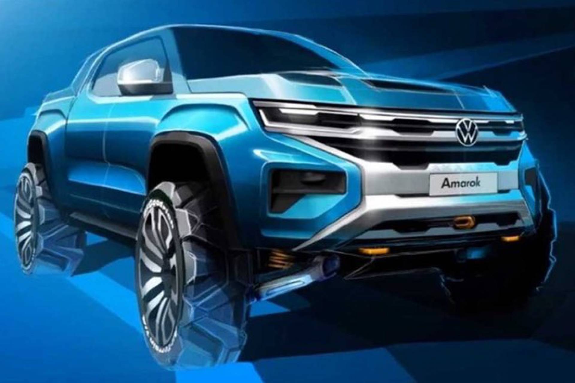 Nova gera&ccedil;&atilde;o da Amarok tem primeira imagem revelada