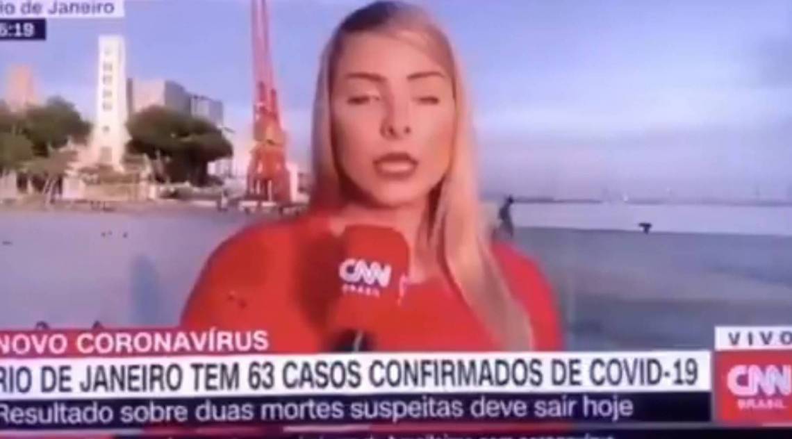 Repórter erra a informação - Reprodução/Instagram