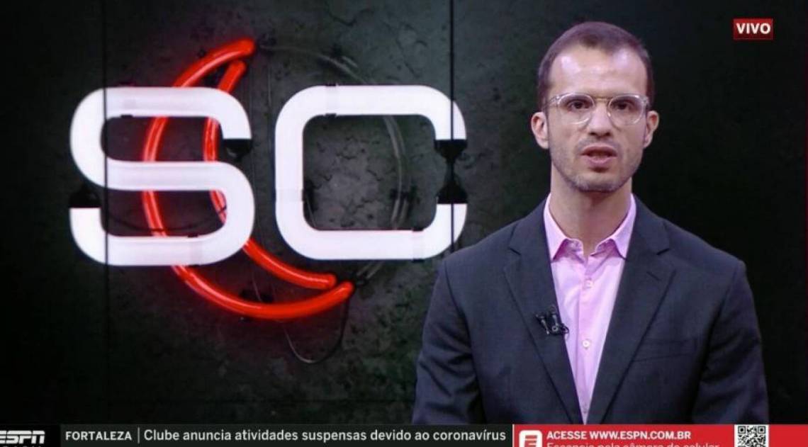 Jornalista André Kfouri anuncia medida da ESPN em prevenção à pandemia do coronavírus - Reprodução
