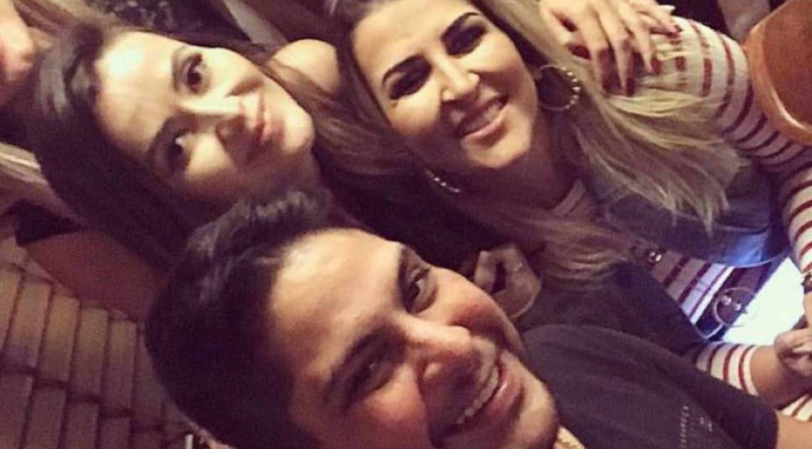 Jorge, sua ex-mulher Ina Freitas e sua atual namorada Rachel Boscatti - Divulgação 