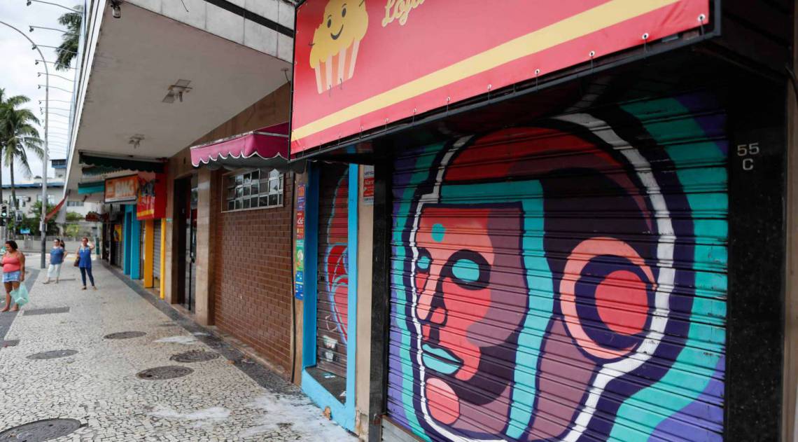 Boa parte do com&eacute;rcio do Rio est&aacute; fechado desde ter&ccedil;a-feira - Gilvan de Souza / Ag&ecirc;ncia O Dia