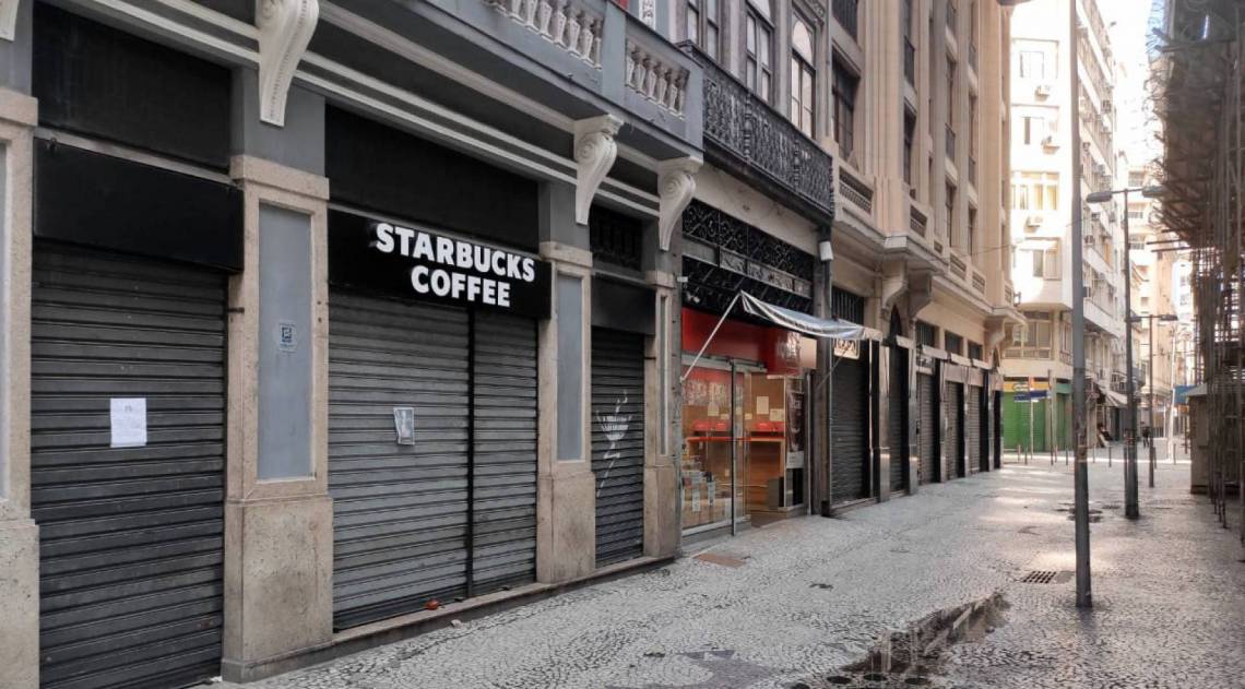 Comércio do Centro do Rio totalmente fechado