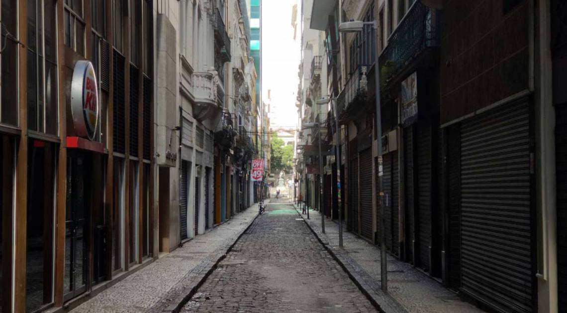 Comércio do Centro do Rio totalmente fechado