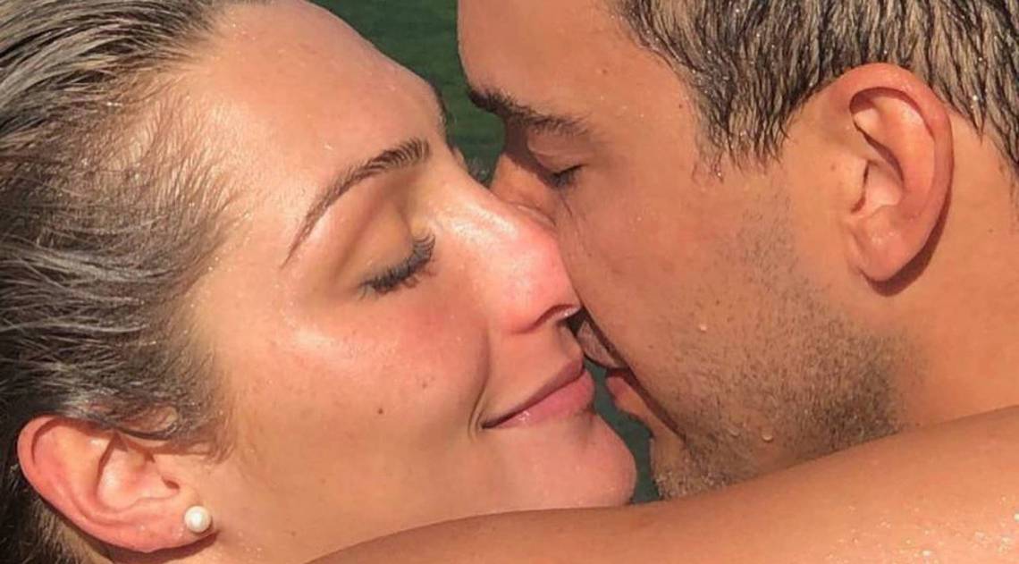 Andr&eacute; Marques e a namorada, Sofia Starling