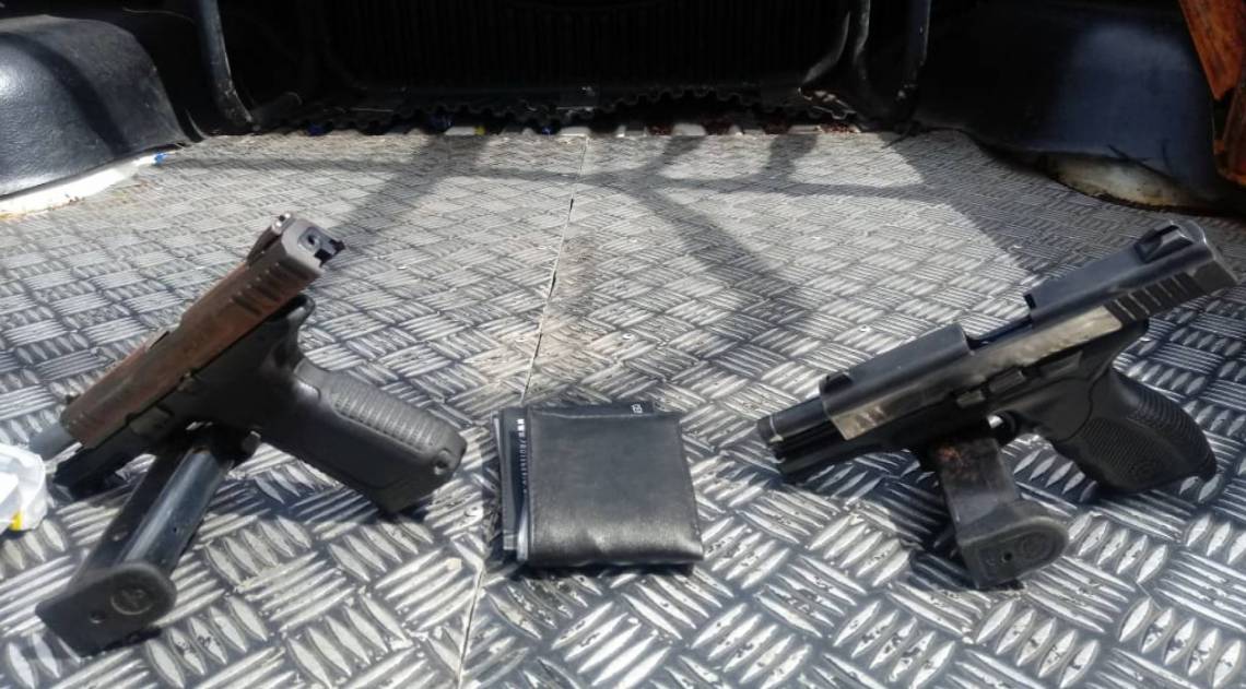 Armas apreendidas na ação - Divulgação / Polícia Militar