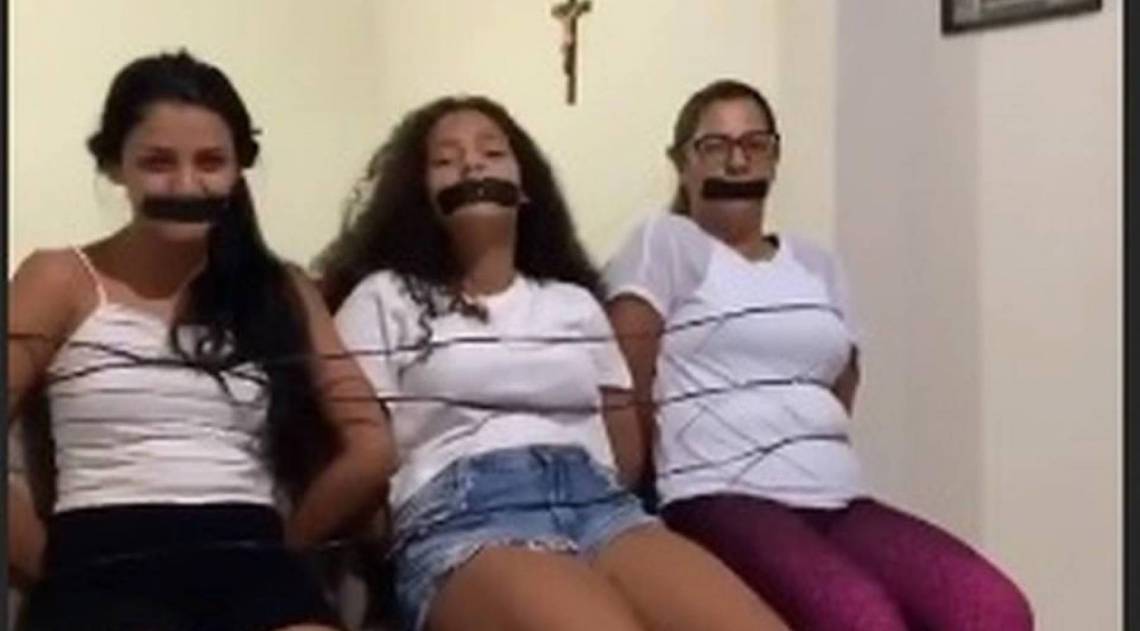 Luís Henrique postou vídeo com mulheres amarradas - Reprodução