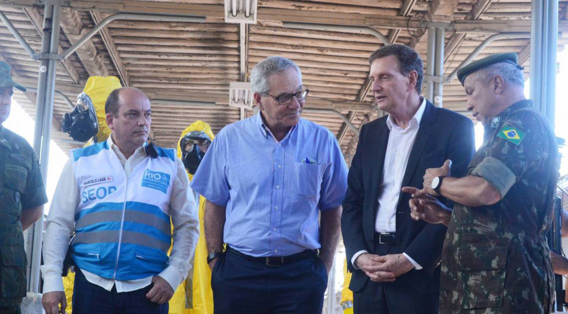 2020-03-26  - Movimentação central de higienização, na central do Brasil, Rio de Janeiro, nesta Quinta feira (26).